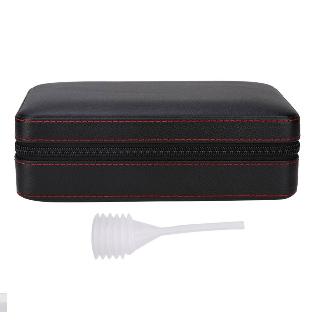 Port tigari de foi PU leather Travel Black (umidor) "Andreas"