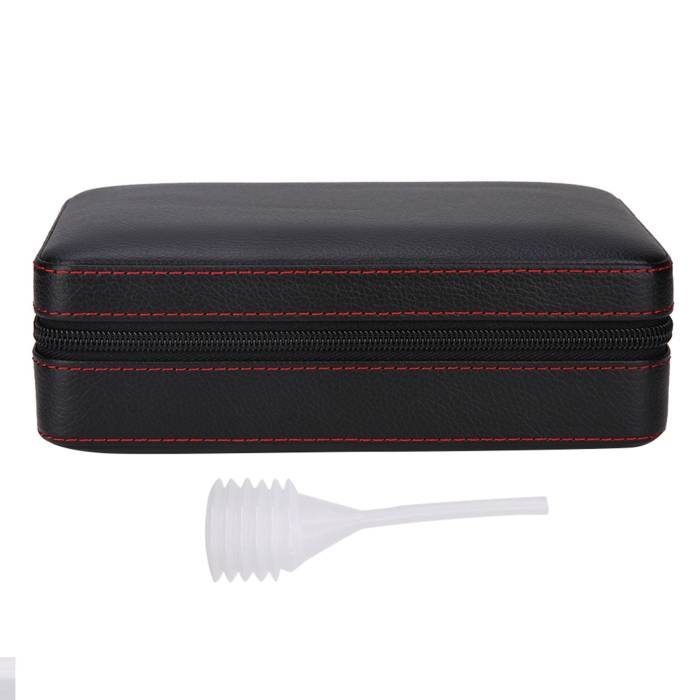 Port tigari de foi PU leather Travel Black (umidor) "Andreas"