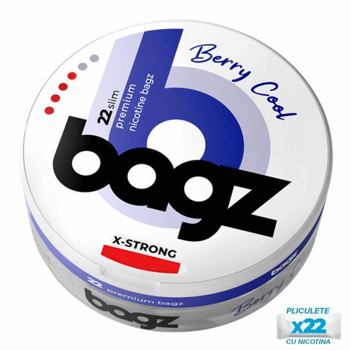 Nicotine pouch 16,5mg/pliculet Berry Cool BAGZ