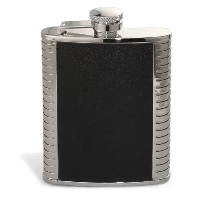 Recipient metal Black (piele) 145ml.- Y445/Lubinski