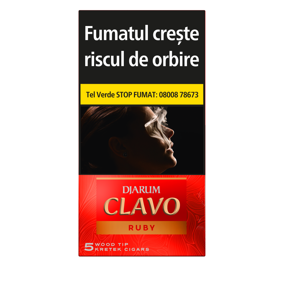 Djarum Clavo Wood Tip Ruby (Cherry) (5)