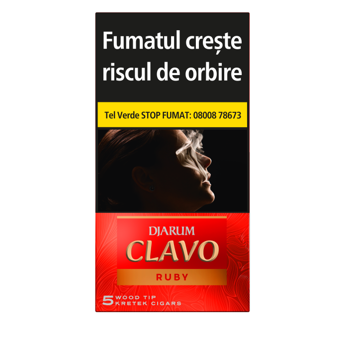 Djarum Clavo Wood Tip Ruby (Cherry) (5)