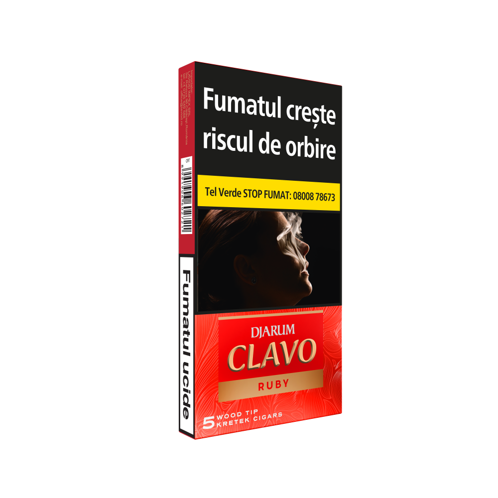 Djarum Clavo Wood Tip Ruby (Cherry) (5)