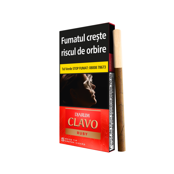 Djarum Clavo Wood Tip Ruby (Cherry) (5)