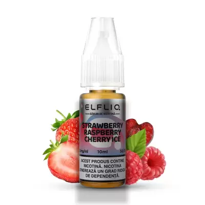 Lichid tigareta electronica 10 mg./ml. Strawberry Raspberry Cherry Ice "ElfLiq" (10ml)