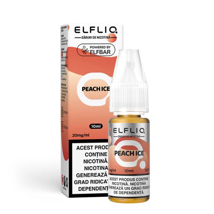 Lichid tigareta electronica 20 mg./ml. Peach Ice "ElfLiq" (10ml)