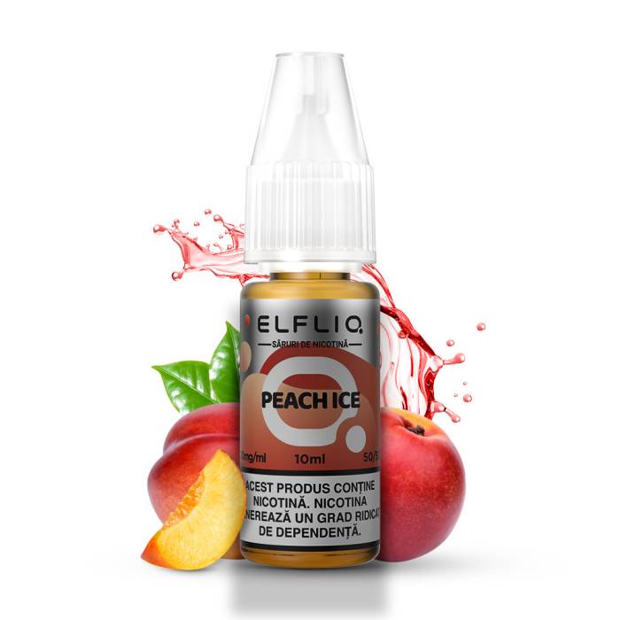 Lichid tigareta electronica 20 mg./ml. Peach Ice "ElfLiq" (10ml)