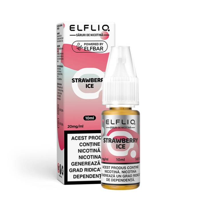 Lichid tigareta electronica 20 mg./ml. Strawberry Ice "ElfLiq" (10ml)