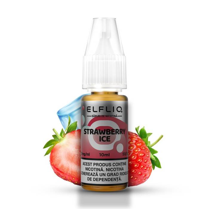 Lichid tigareta electronica 20 mg./ml. Strawberry Ice "ElfLiq" (10ml)