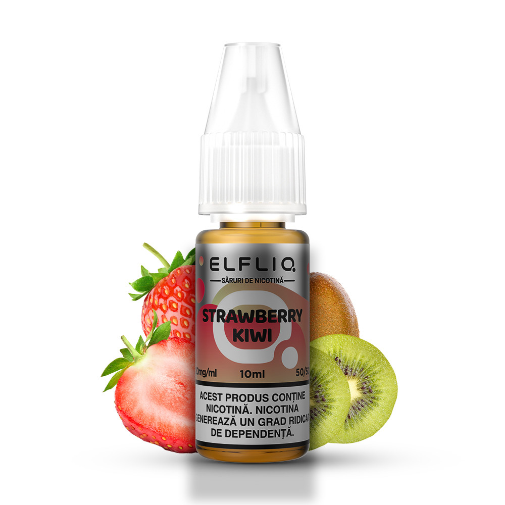 Lichid tigareta electronica 20 mg./ml. Strawberry Kiwi "ElfLiq" (10ml)