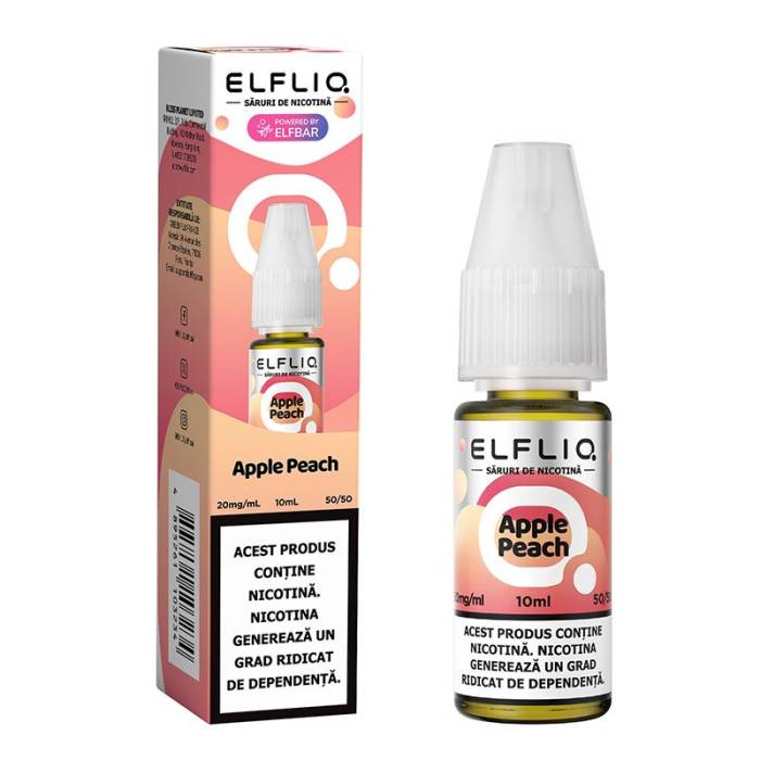 Lichid tigareta electronica 20 mg./ml. Apple Peach "ElfLiq" (10ml)