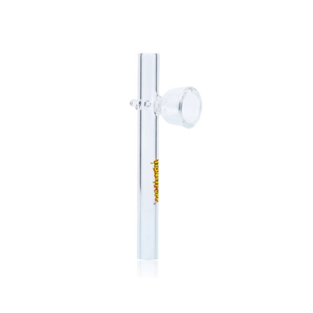 Set mini pipa sticla si grinder plastic Tiny Honeypuff