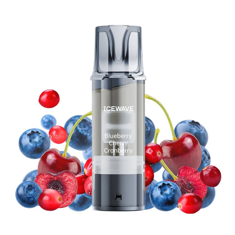 Cartus Icewave 1000 pufuri Blueberry Cherry Cranberry 20 mg.