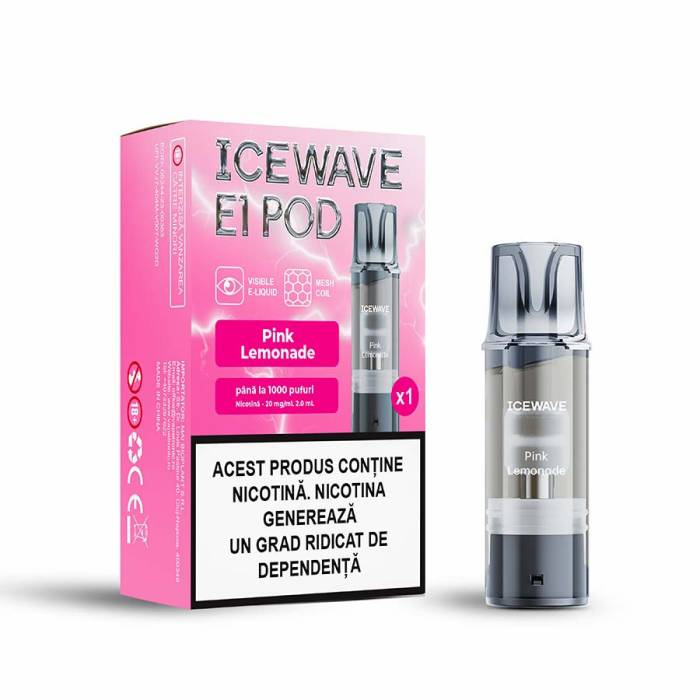 Cartus Icewave 1000 pufuri Pink Lemonade 20 mg.