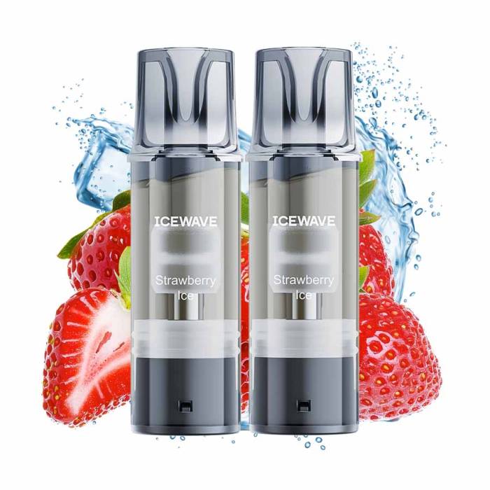Cartus Icewave 2x1000 pufuri Strawberry Ice 20 mg.