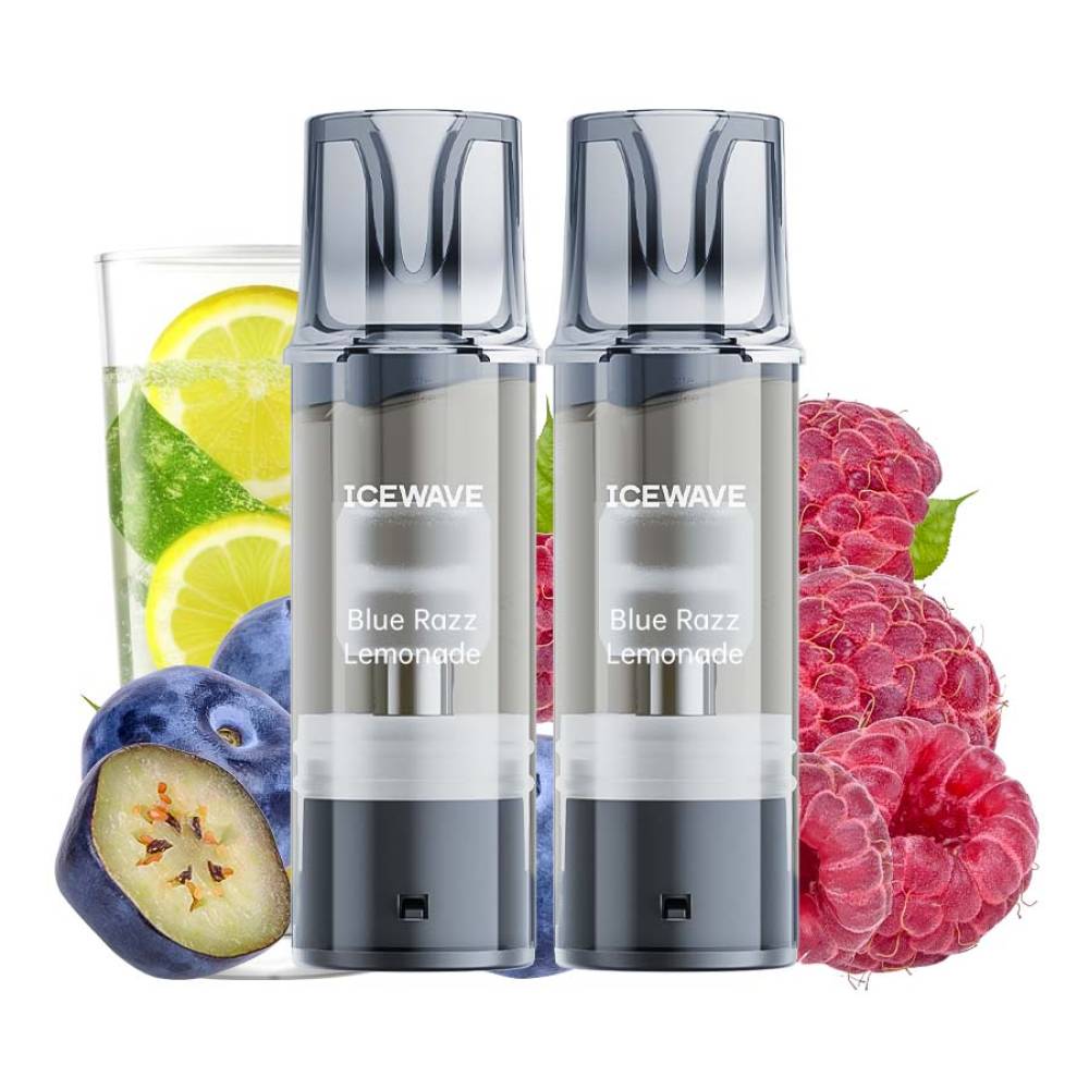 Cartus Icewave 2x1000 pufuri Blue Razz Lemonade 20 mg.