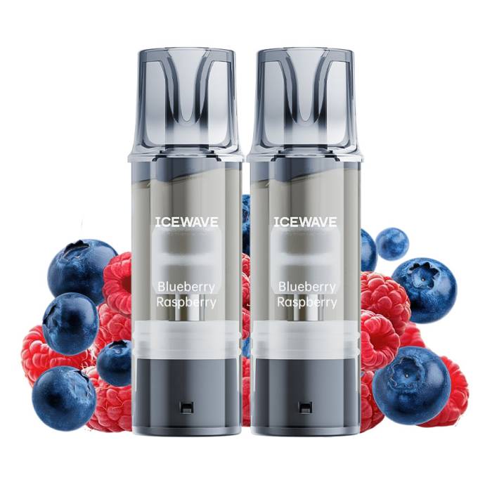 Cartus Icewave 2x1000 pufuri Blueberry Raspberry 20 mg.