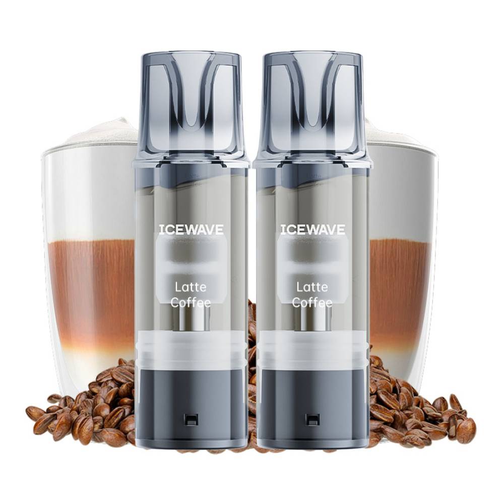Cartus Icewave 2x1000 pufuri Latte Coffee 20 mg.