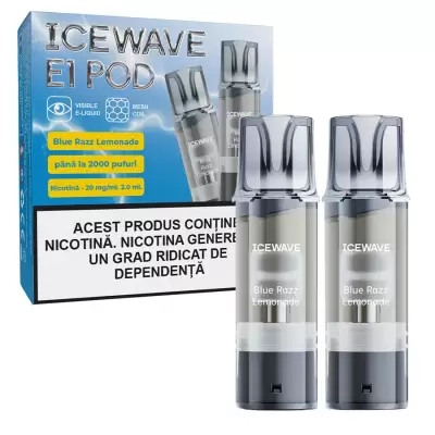 Cartus Icewave 2x1000 pufuri Blue Razz Lemonade 20 mg.