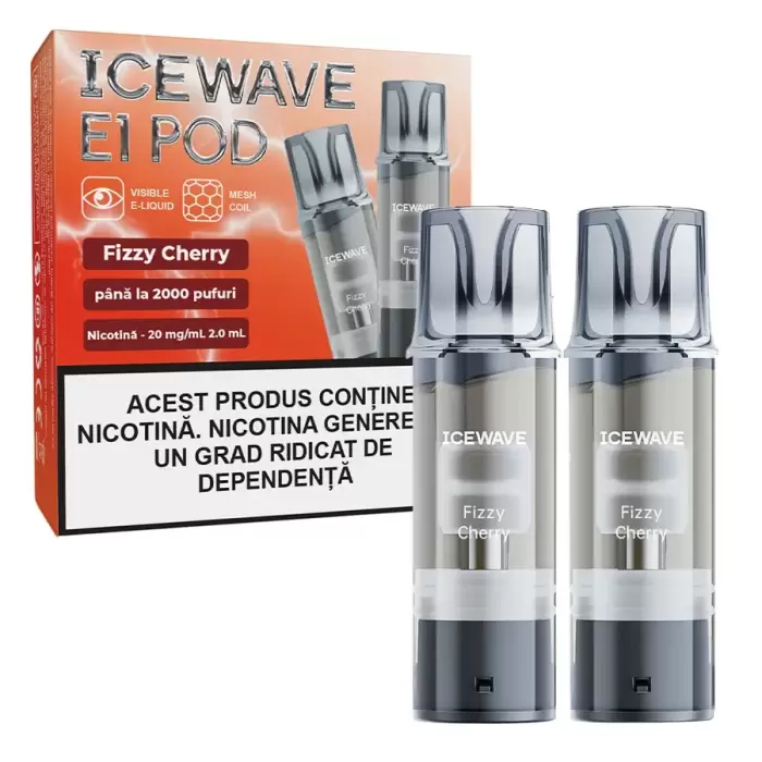 Cartus Icewave 2x1000 pufuri Fizzy Cherry 20 mg.