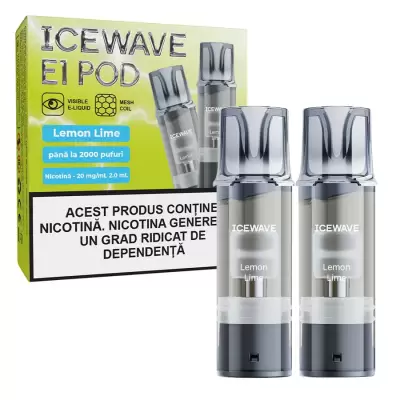 Cartus Icewave 2x1000 pufuri Lemon Lime 20 mg.
