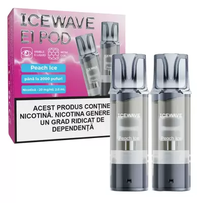 Cartus Icewave 2x1000 pufuri Peach Ice 20 mg.