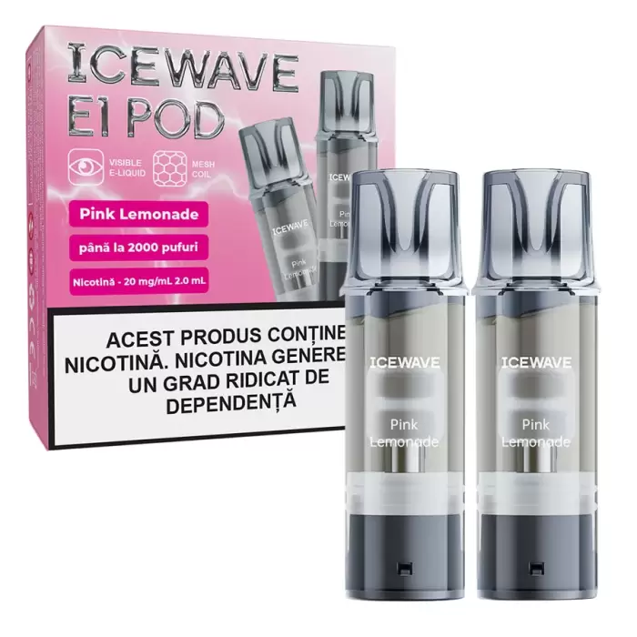 Cartus Icewave 2x1000 pufuri Pink Lemonade 20 mg.