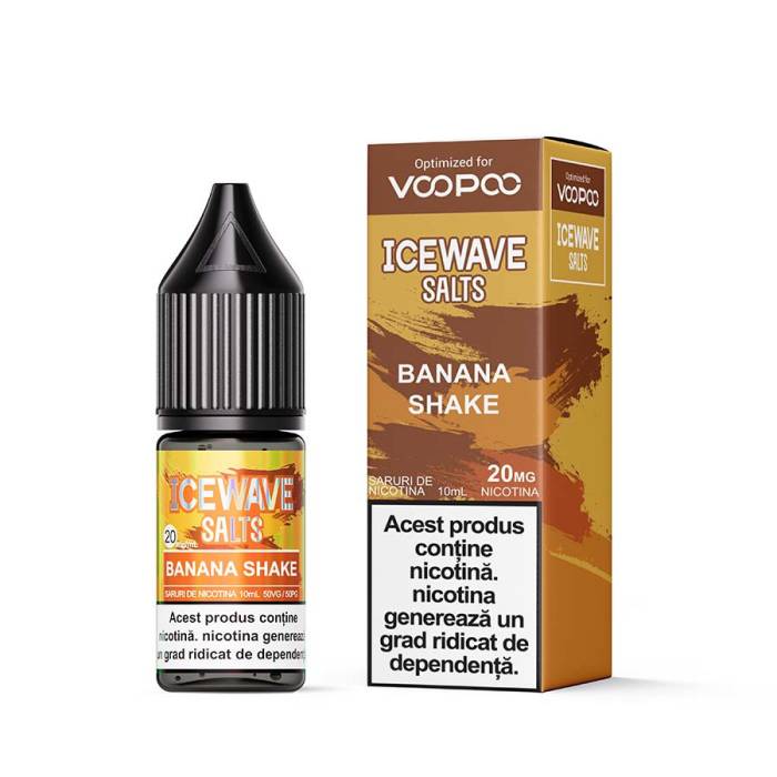 Lichid tigareta electronica 20 mg./ml. Banana Shake Icewave (10ml)