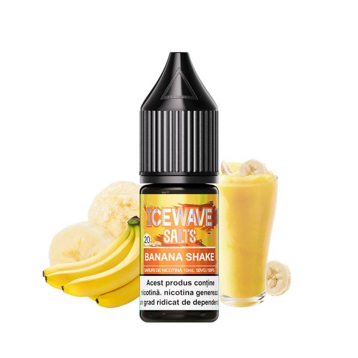 Lichid tigareta electronica 20 mg./ml. Banana Shake Icewave (10ml)