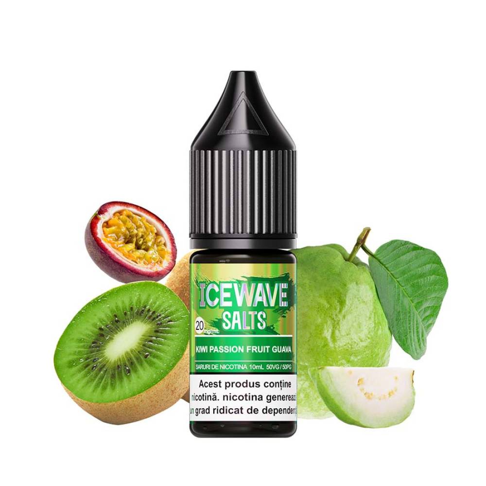 Lichid tigareta electronica 20 mg./ml. Kiwi Passion Fruit Guava Icewave (10ml)