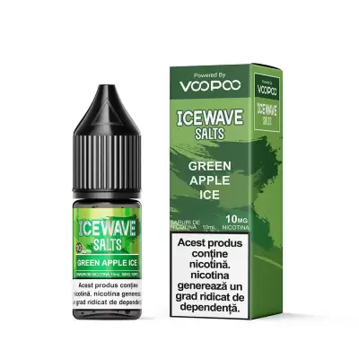 Lichid tigareta electronica 10 mg./ml. Green Apple Icewave (10ml)