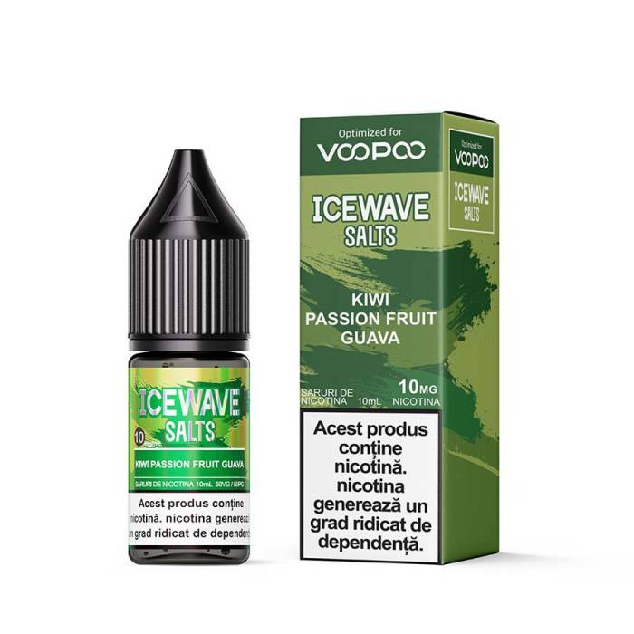Lichid tigareta electronica 10 mg./ml. Kiwi Passion Fruit Guava Icewave (10ml)