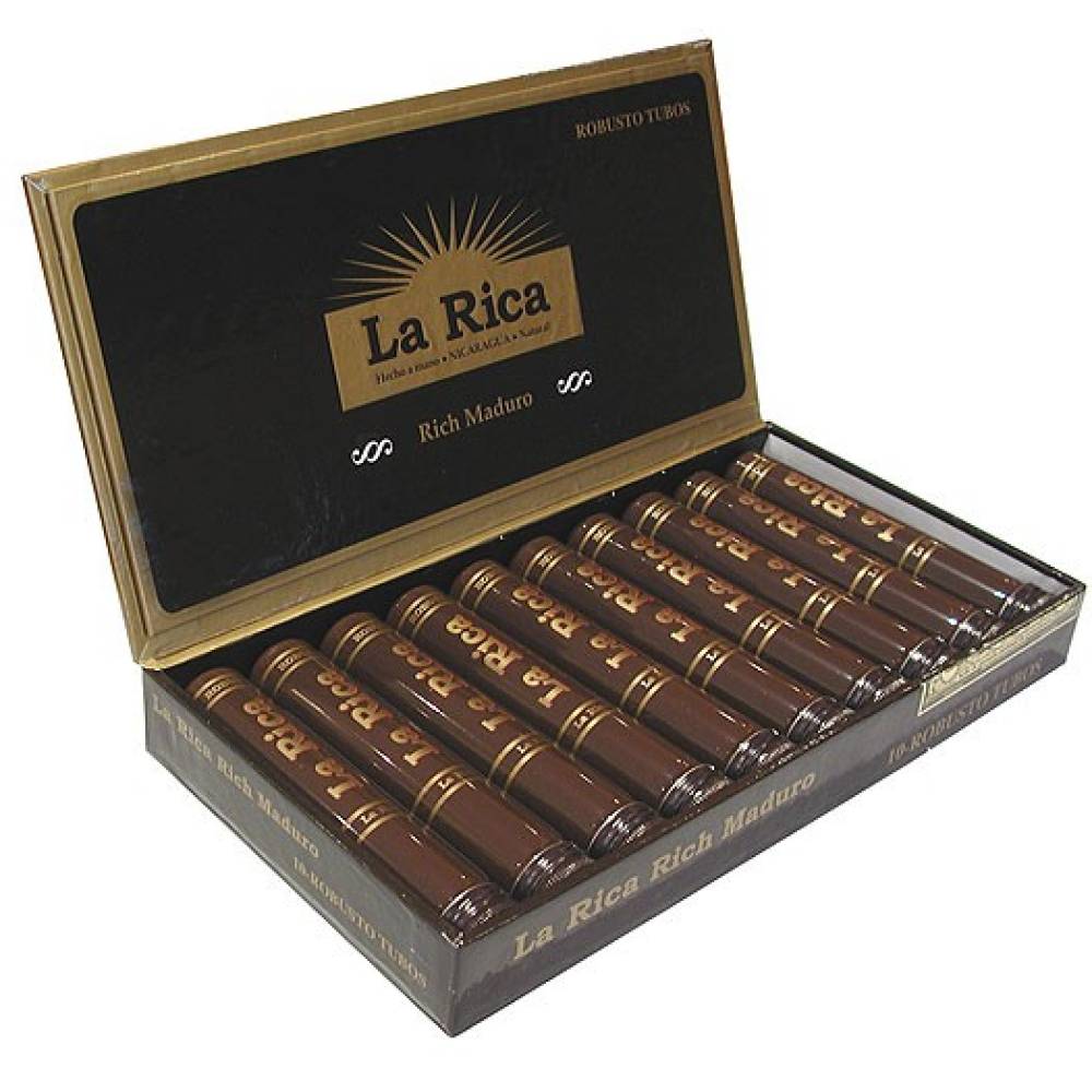 La Rica 10 Maduro Robusto Tubos (1)