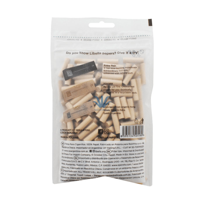 Filtre Slim Long Havana 6mm pt. tigarete (200) Libella