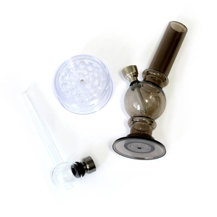 Set (bong plastic+grinder plastic+mini pipa) / Toro