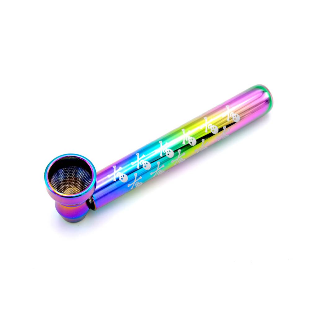 Set mini pipa sticla si grinder plastic Tiny / Toro