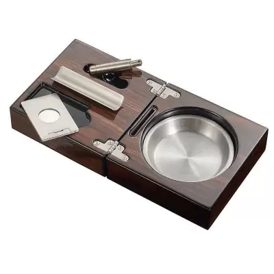 Scrumiera tigari de foi Walnut + cutter 0977 