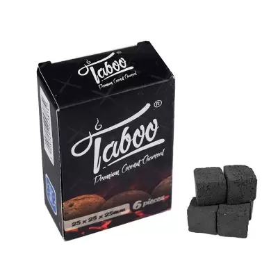 Carbuni narghilea cocos Taboo (6 buc.)