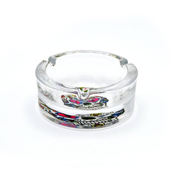 Scrumiera Round Glass Calavera / Toro