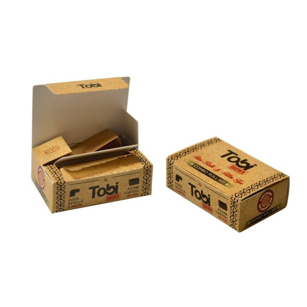 Foita in rola 5m Brown + Filtre Carton Tobi