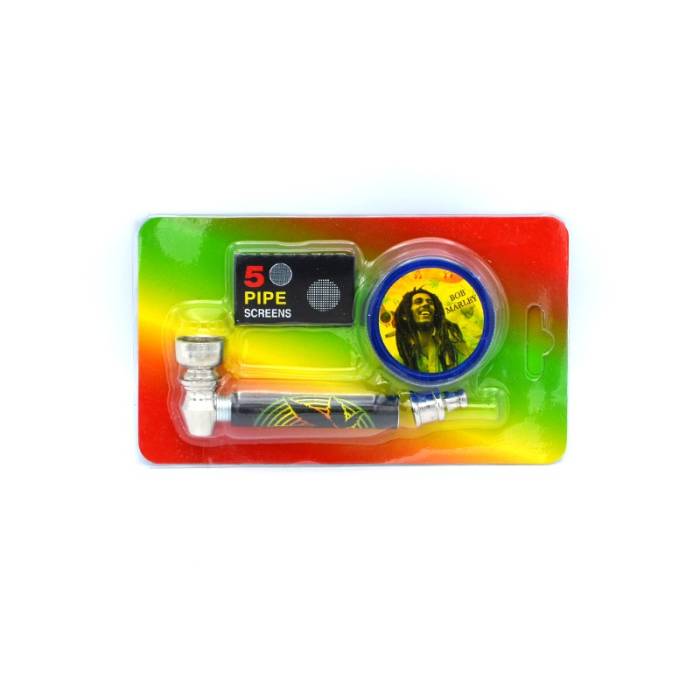 Set mini pipa si grinder plastic Bob / Toro