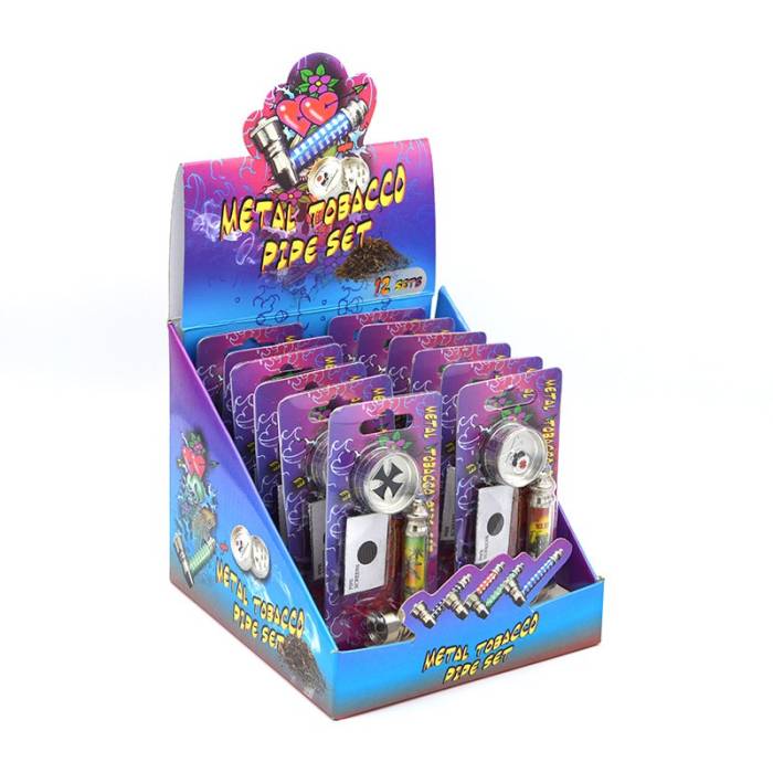 Set mini pipa si grinder 1 Iron Cross / Toro