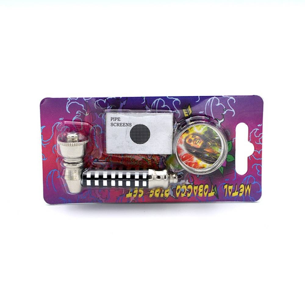 Set mini pipa si grinder 2 Rasta / Toro