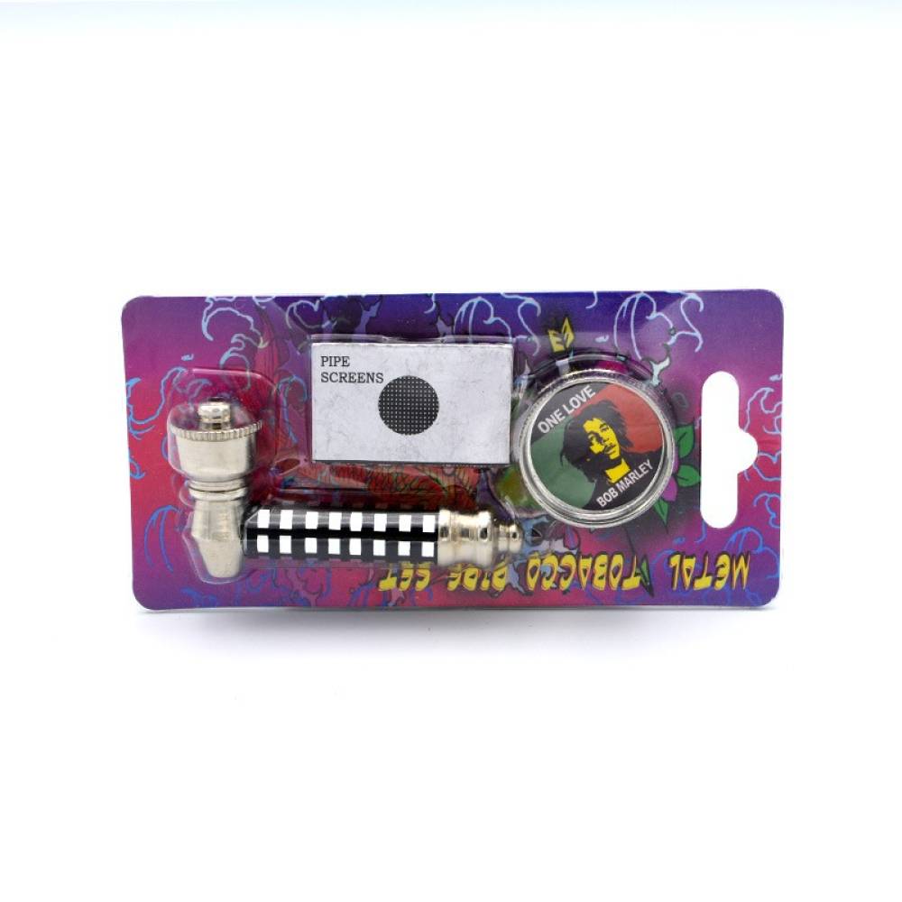 Set mini pipa si grinder 2 Rasta / Toro