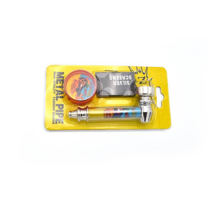 Set mini pipa si grinder plastic Tiny / Toro