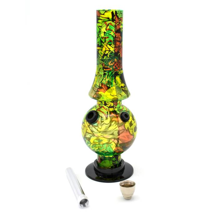 Bong acrilic 20cm Graffiti / Toro