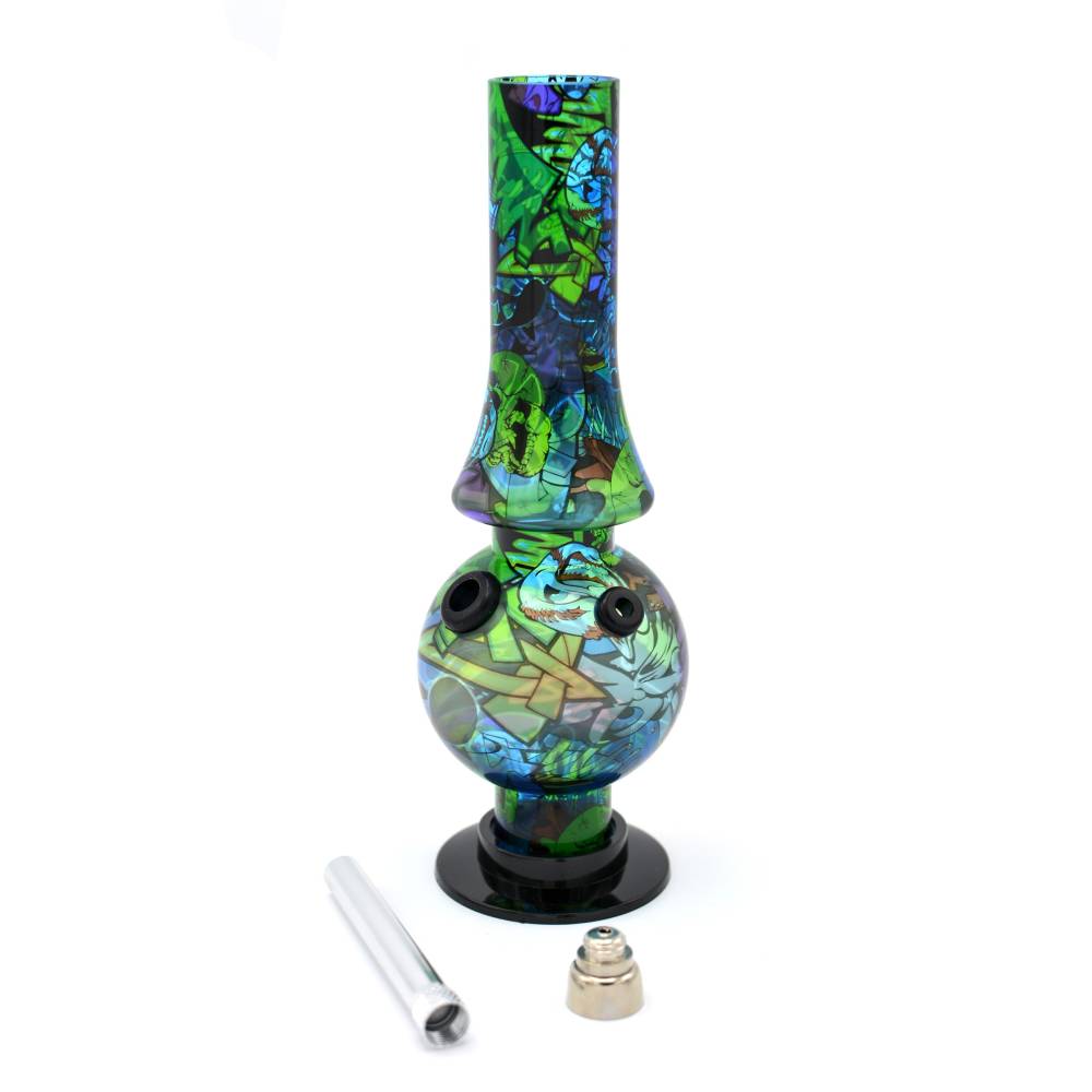 Bong acrilic 20cm Graffiti / Toro