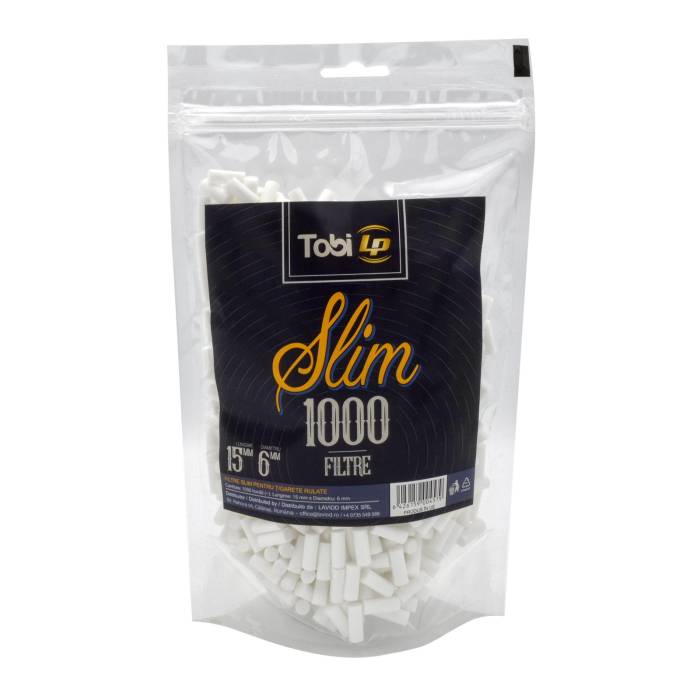 Filtre Slim 6mm pt. tigarete (1000buc.) Tobi LP