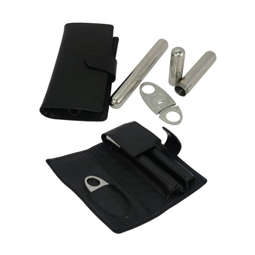 Set accesorii tigari de foi PU leather Black 