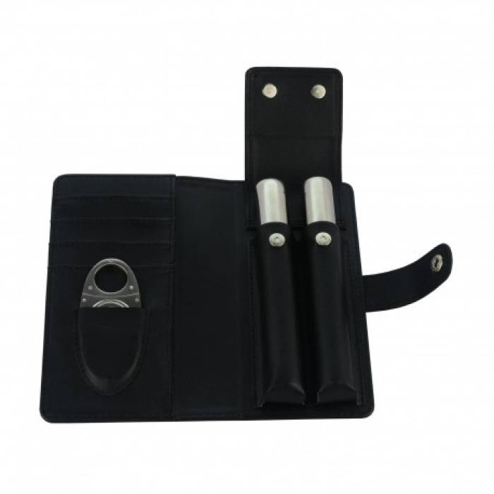 Set accesorii tigari de foi PU leather Black 